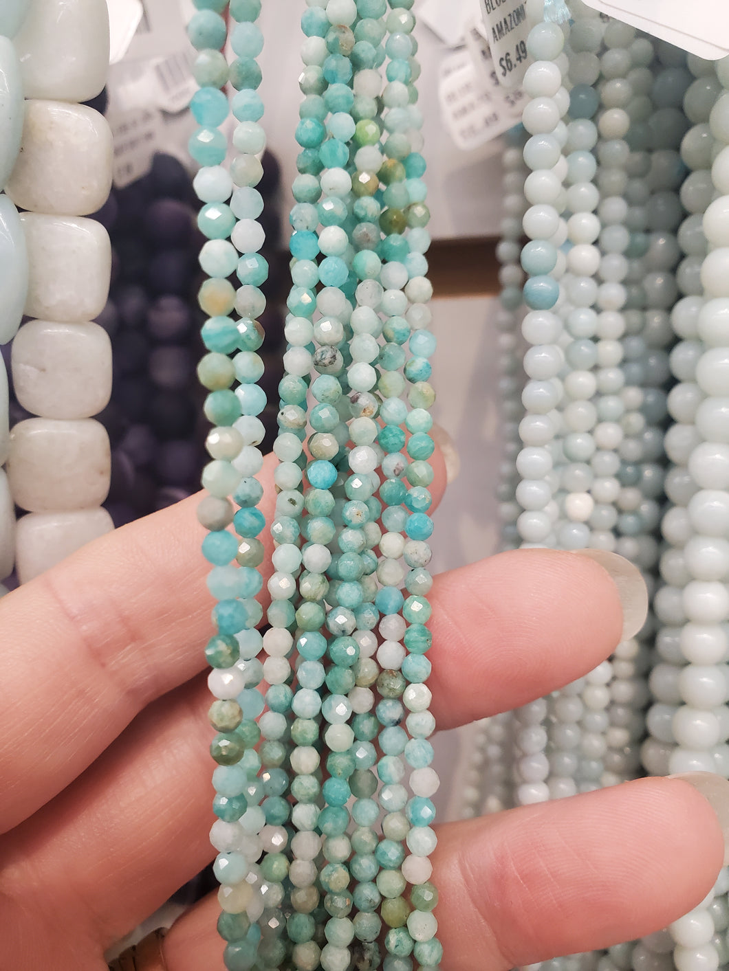 AMAZONITE 2.5-3MM FACETED