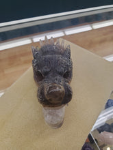 Load image into Gallery viewer, AGATE DRUZY WOLF HEAD
