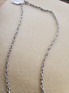 304 STAINLESS ROPE CHAIN NECKLACE 28-30"