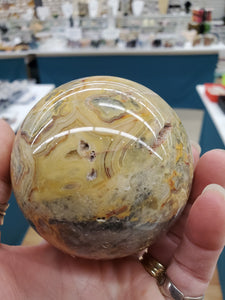 CRAZY LACE AGATE SPHERE