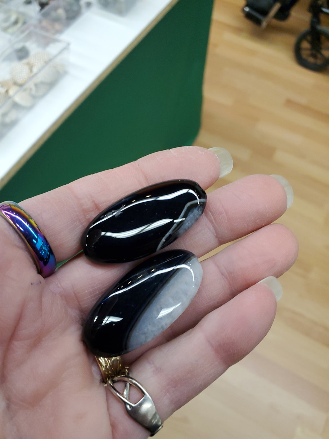 AGATE OVAL 40X20X10MM