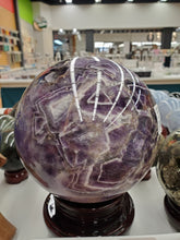Load image into Gallery viewer, AMETHYST CHEVRON SPHERE
