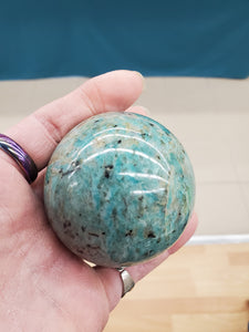 AMAZONITE & SCHORL SPHERE