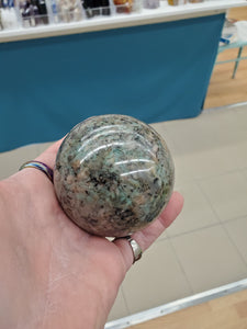 AMAZONITE & SCHORL SPHERE