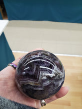 Load image into Gallery viewer, CHEVRON AMETHYST SPHERE
