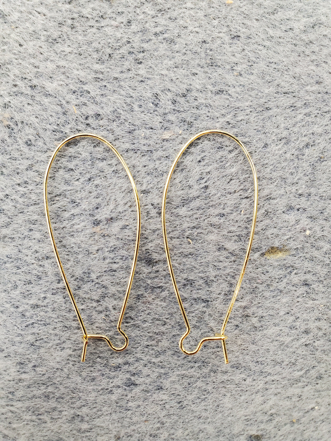 BRASS KIDNEY EAR WIRES