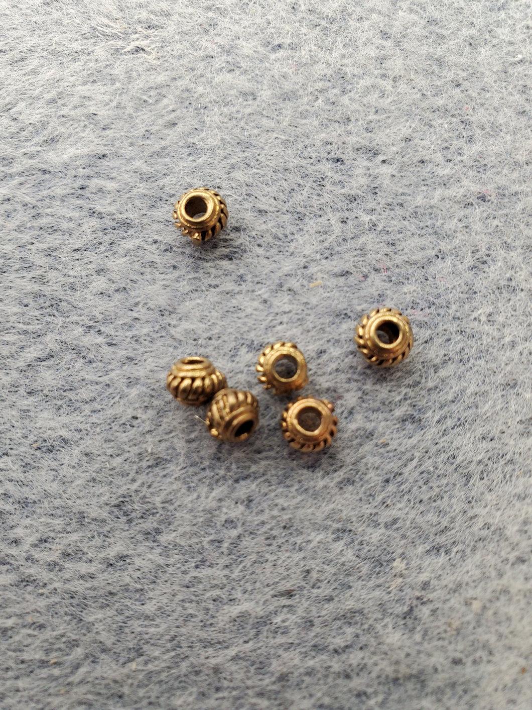 UNPLATED BRASS SPACER RONDELLE