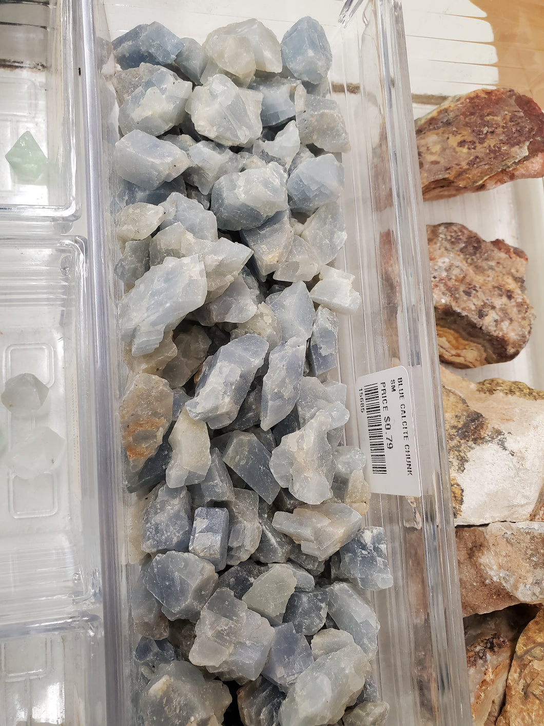 BLUE CALCITE CHUNK