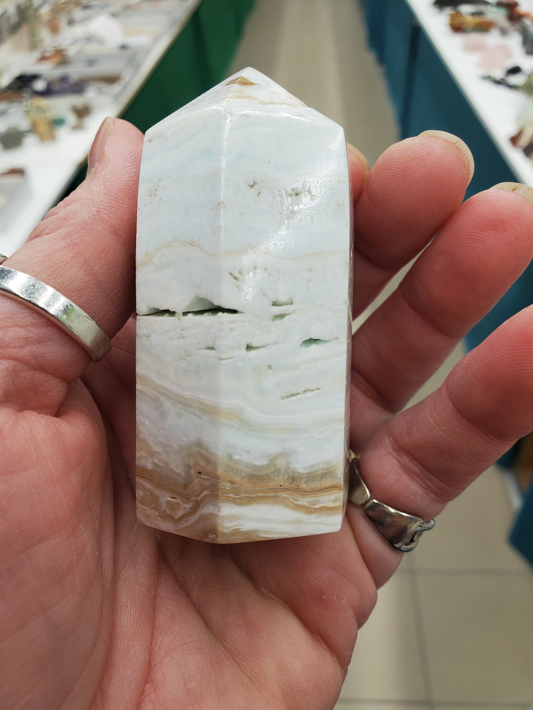 CARIBBEAN BLUE CALCITE POINT