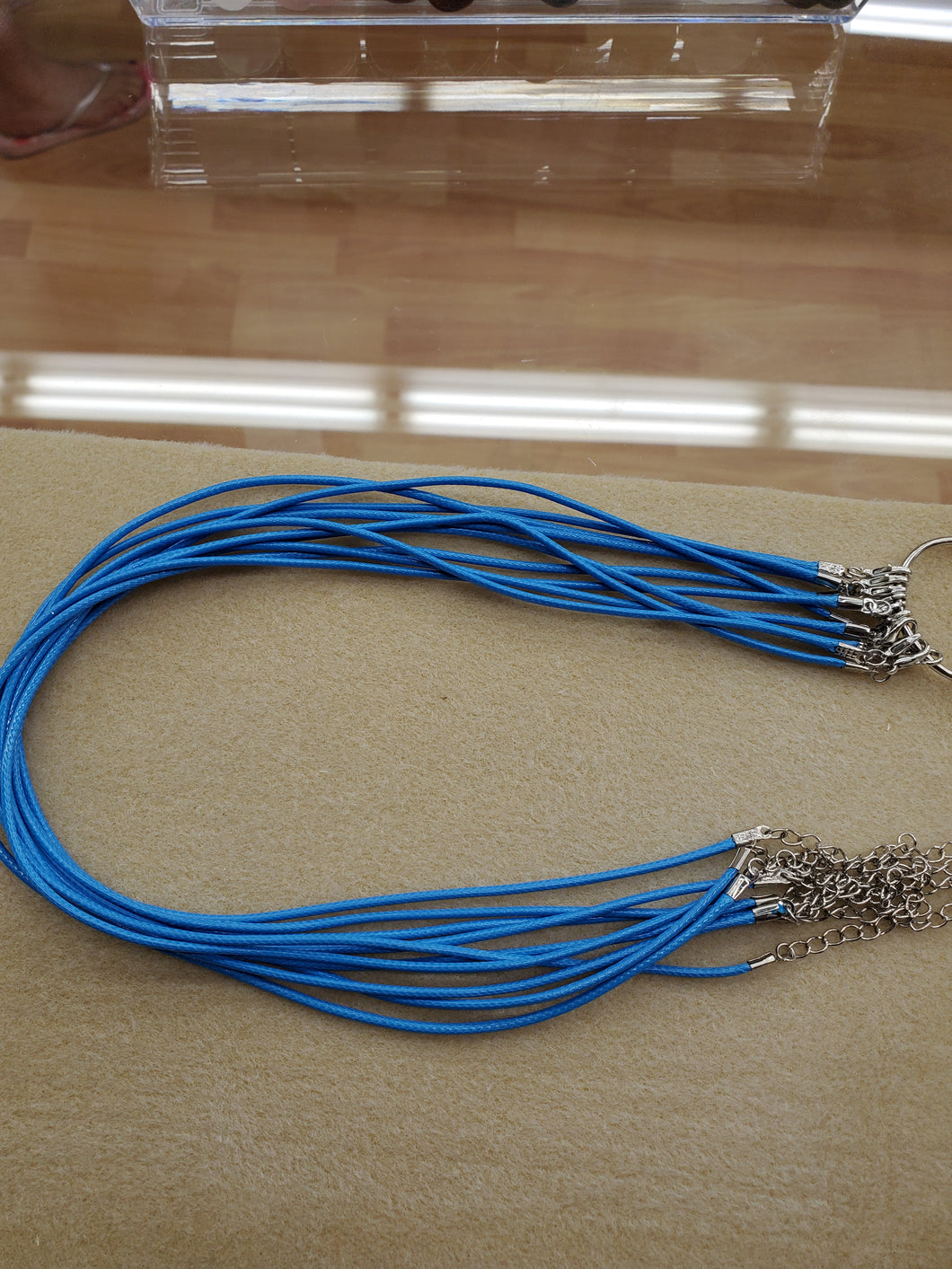 IMITATION LEATHER CORD NECKLACE
