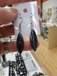 BLUE AGATE EARRINGS