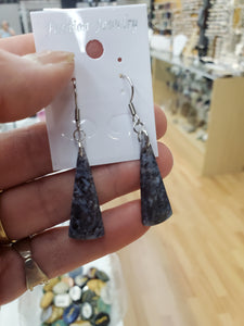 BLUE AGATE EARRINGS