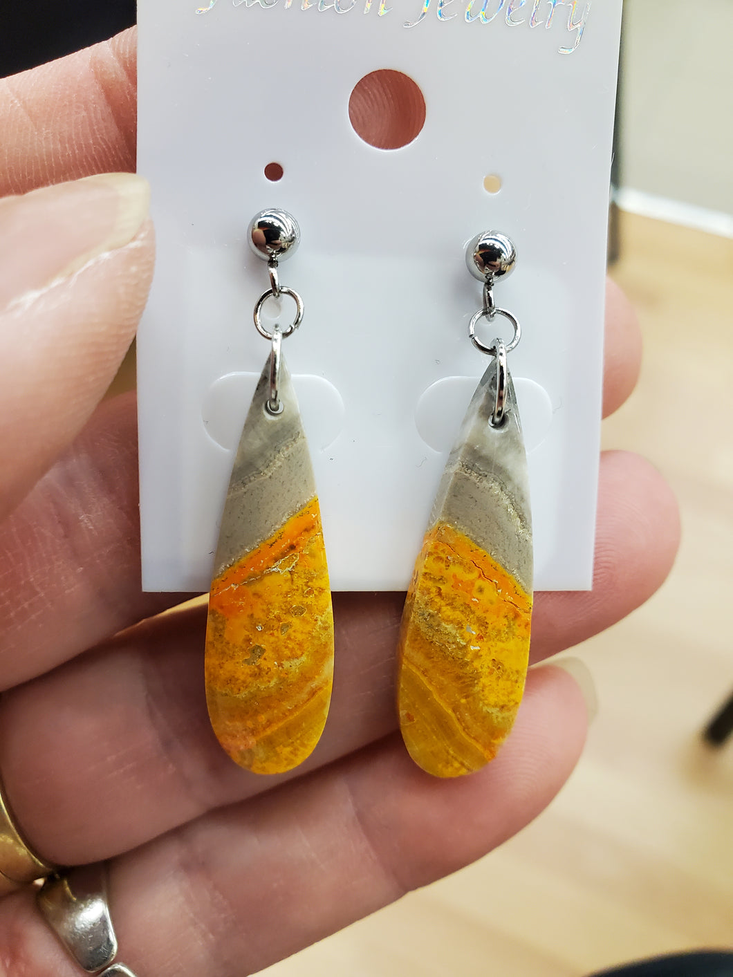 BUMBLEBEE JASPER EARRINGS