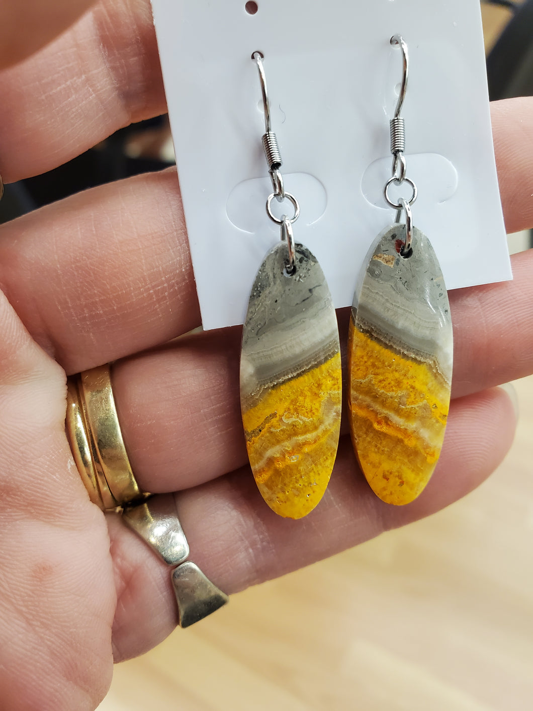 BUMBLEBEE JASPER EARRINGS