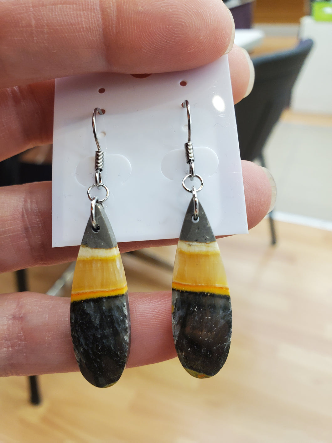BUMBLEBEE JASPER EARRINGS