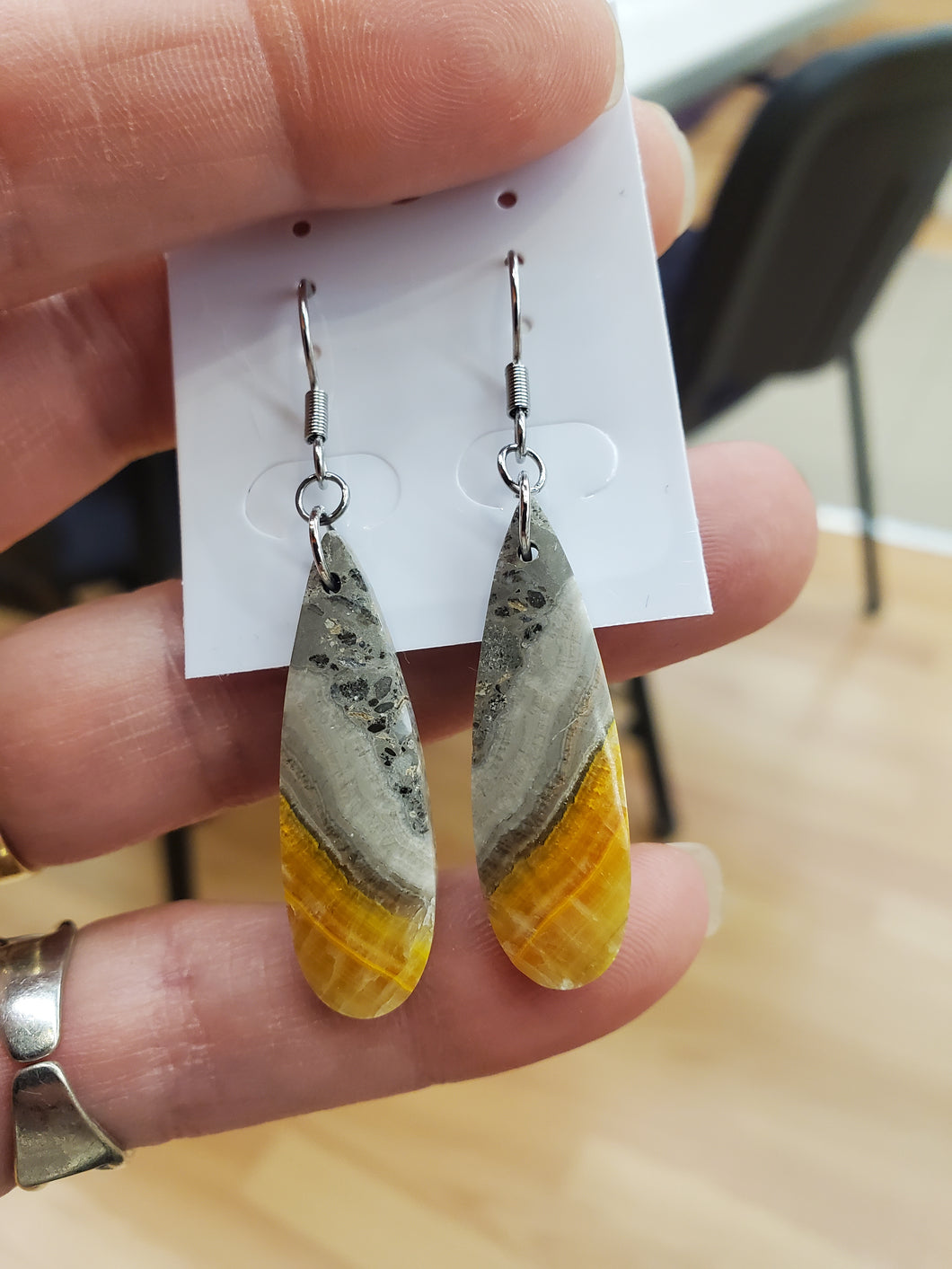BUMBLEBEE JASPER EARRINGS