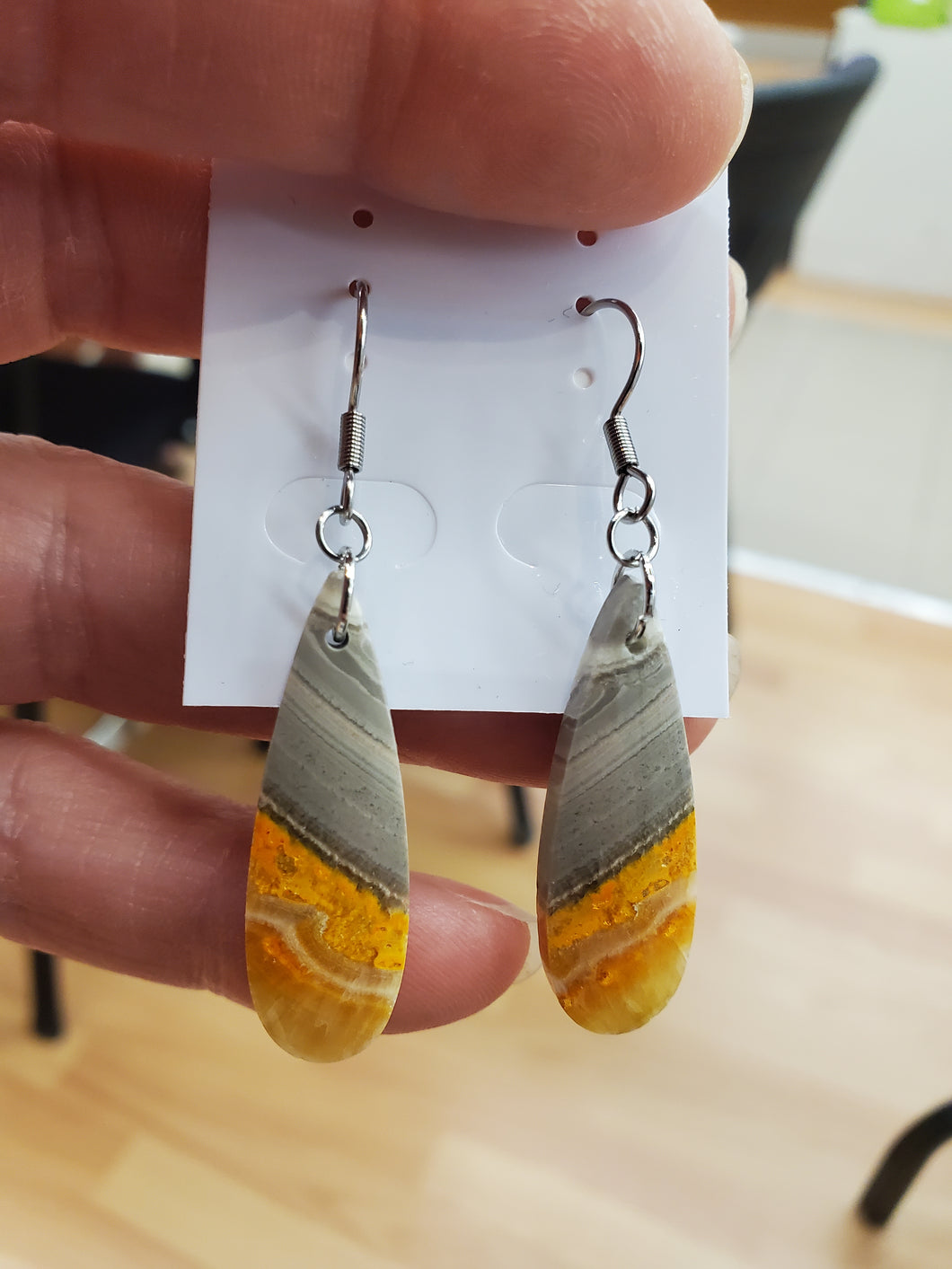 BUMBLEBEE JASPER EARRINGS