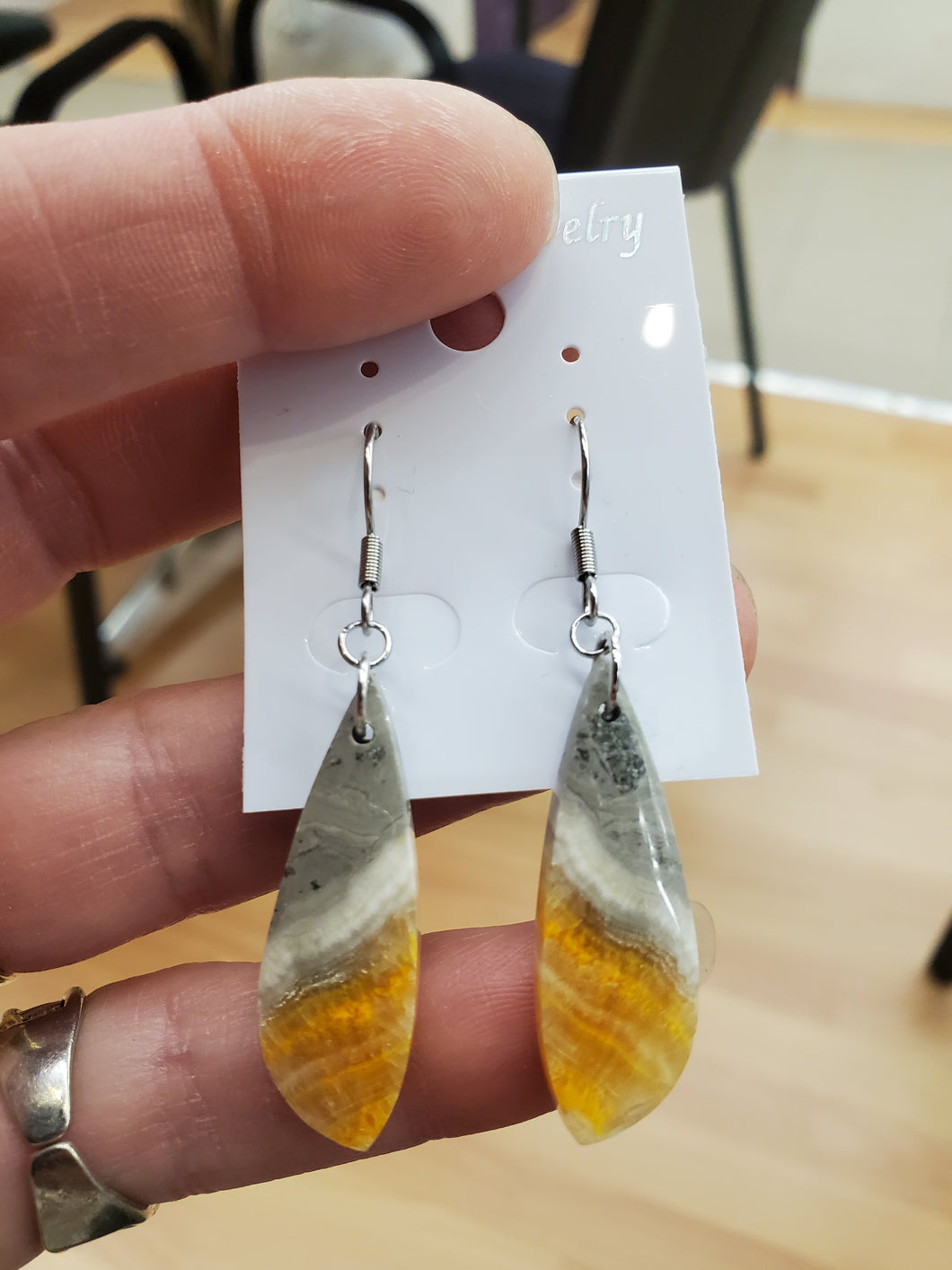 BUMBLEBEE JASPER EARRINGS