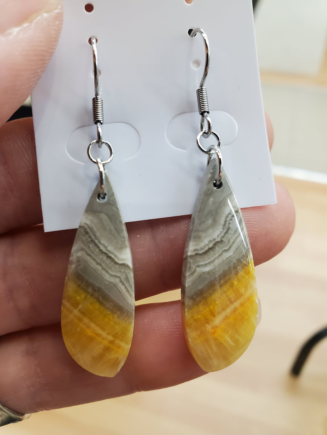 BUMBLEBEE JASPER EARRINGS