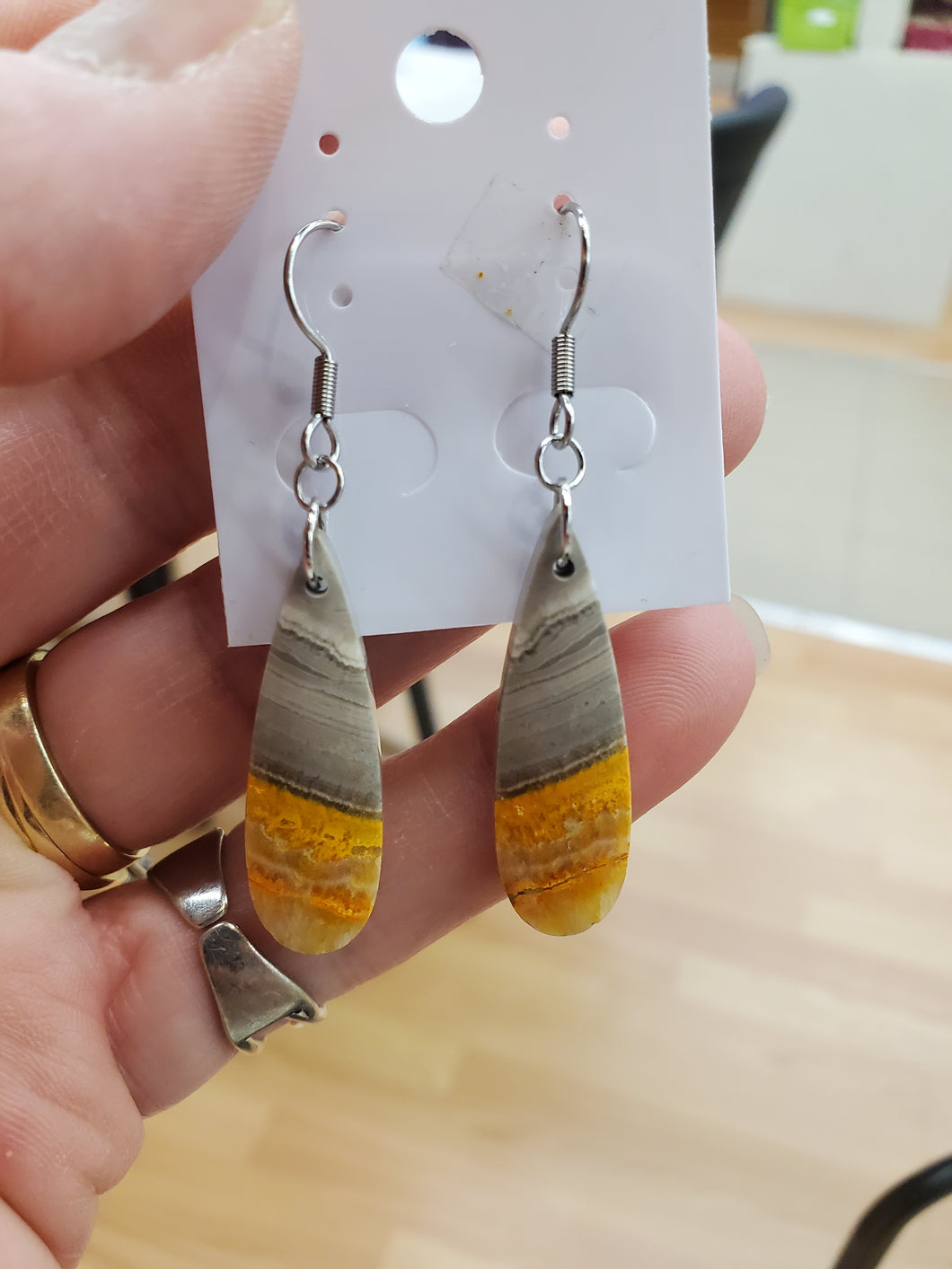 BUMBLEBEE JASPER EARRINGS
