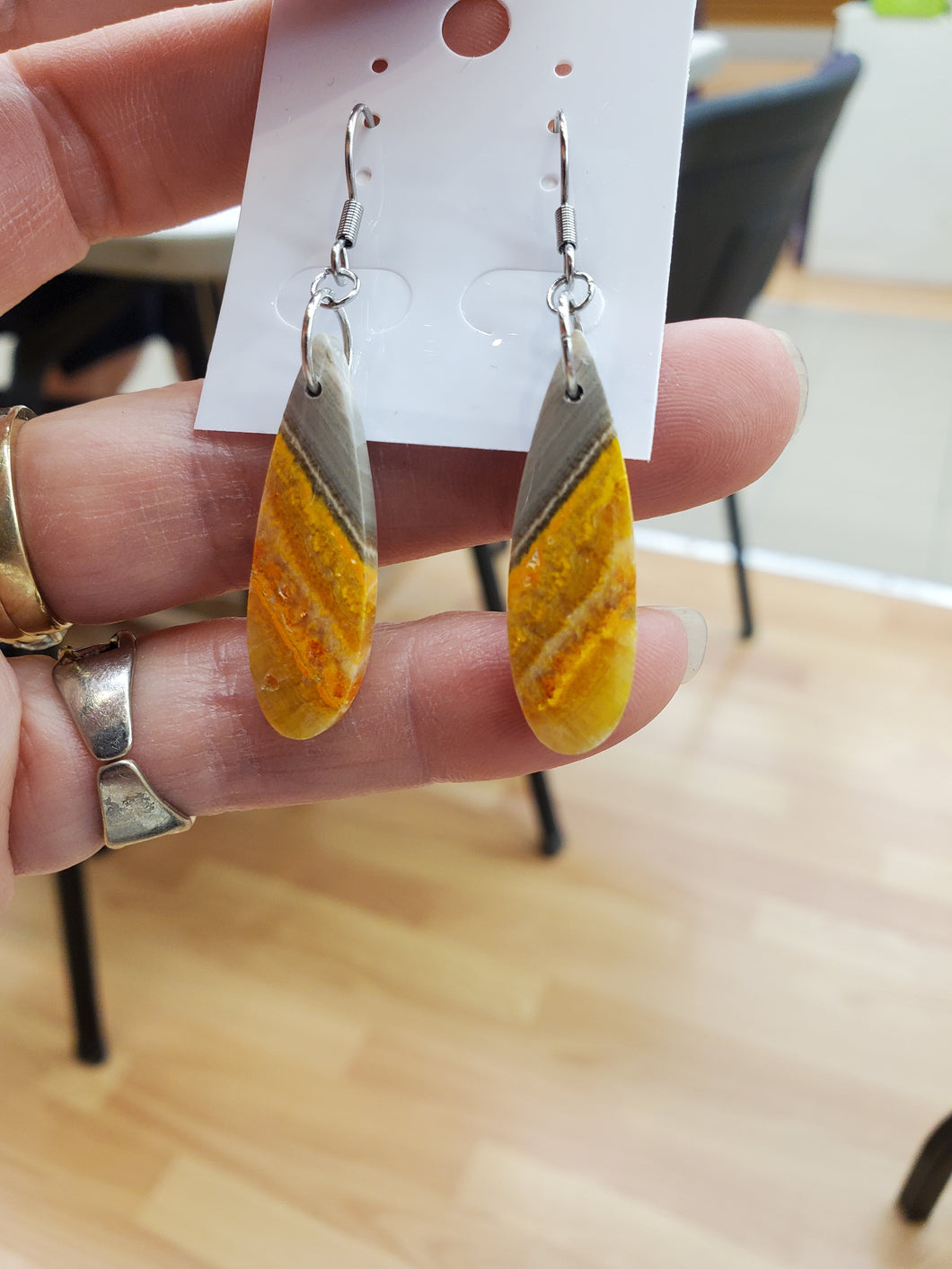 BUMBLEBEE JASPER EARRINGS