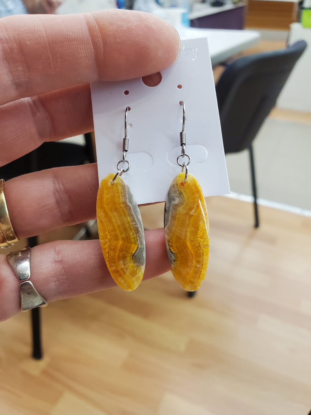 BUMBLEBEE JASPER EARRINGS