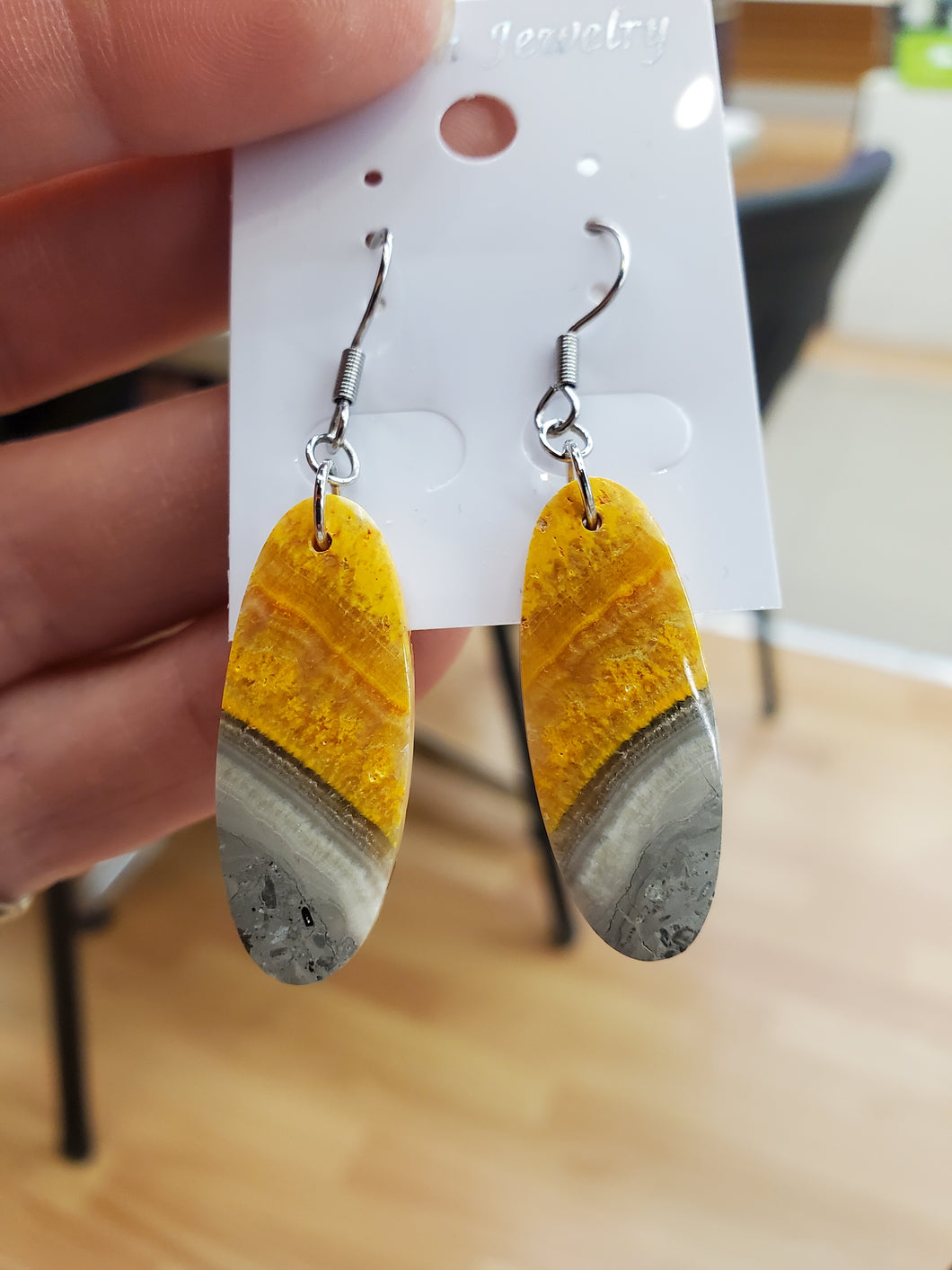 BUMBLEBEE JASPER EARRINGS