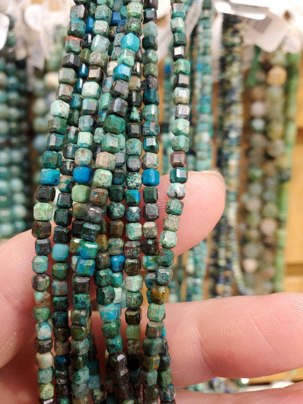 CHRYSOCOLLA DARK 3-3.5MM