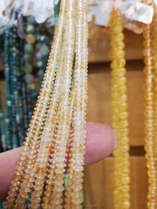 CITRINE FACETED RONDELLE 2X3MM