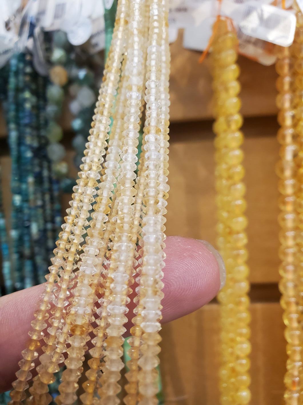 CITRINE FACETED RONDELLE 2X3MM
