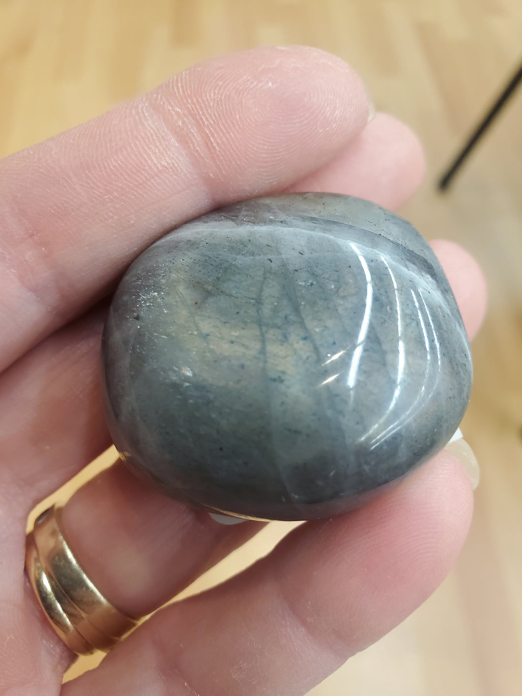 LABRADORITE PALM STONE