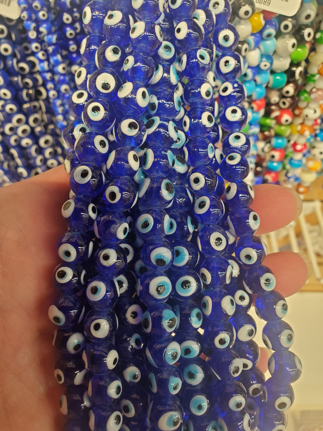 LAMPWORK EVIL EYE BEAD 10MM