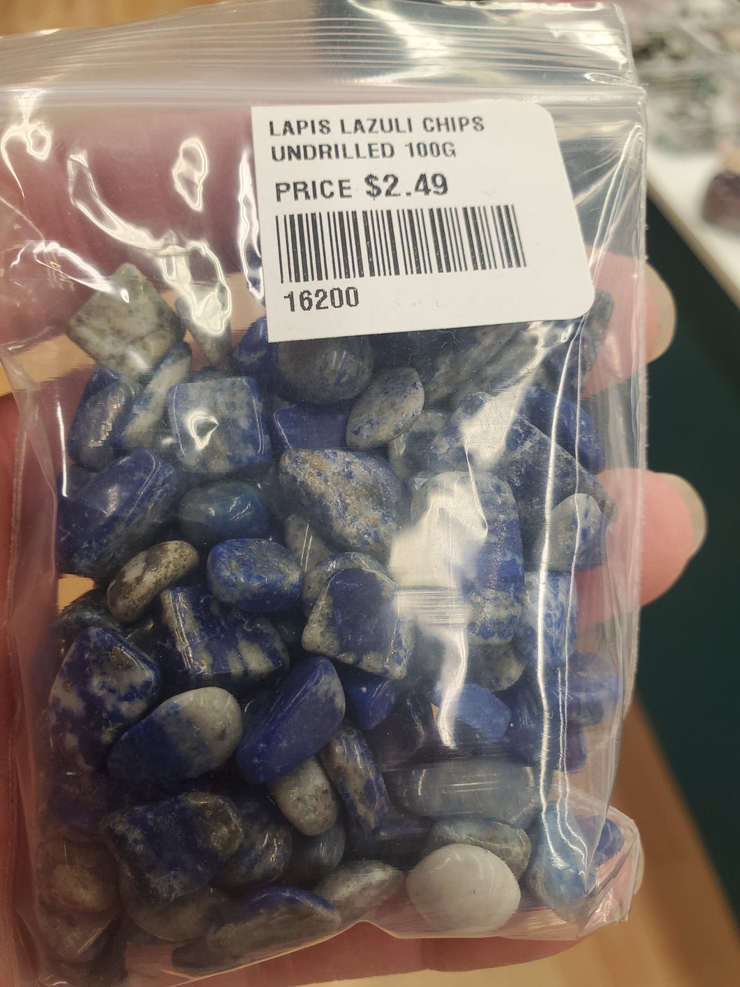LAPIS LAZULI CHIPS UNDRILLED