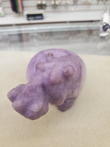 LEPIDOLITE HIPPO