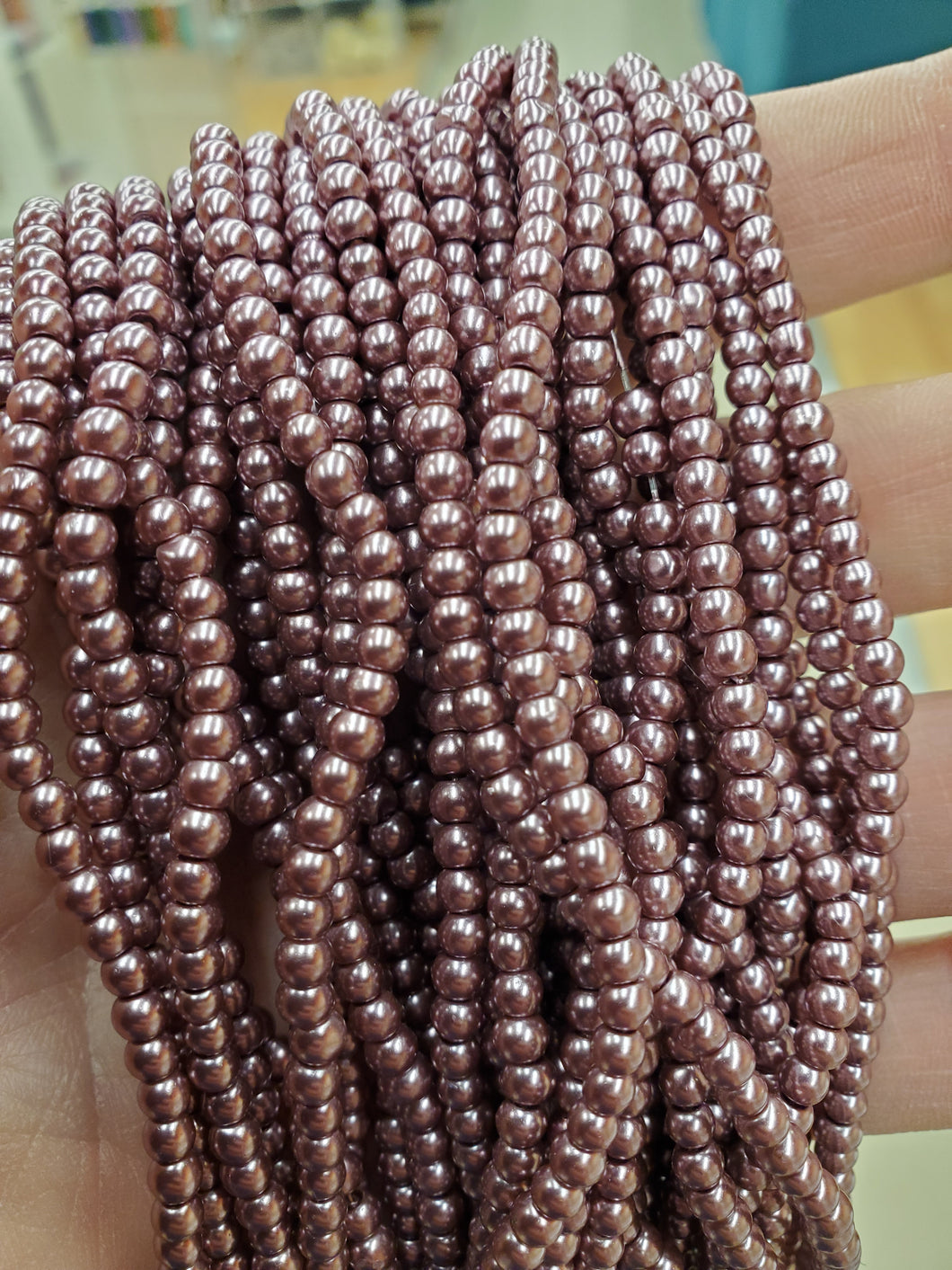 GLASS PEARL 3MM PEARLIZED