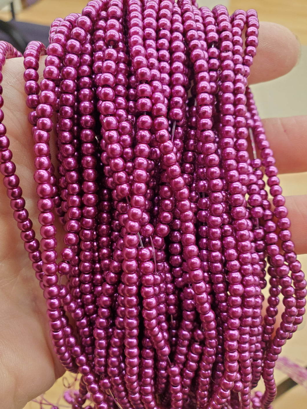 GLASS PEARL 3MM PEARLIZED