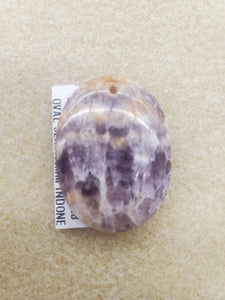 AMETHYST DRILLED CABOCHON OVAL