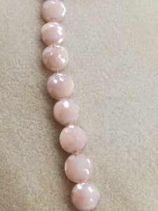PEARL LUSTER FACETED FLAT ROUND 14X8MM