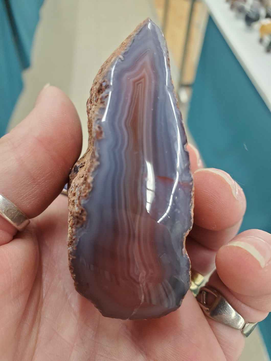 RED SASHE RIVER AGATE