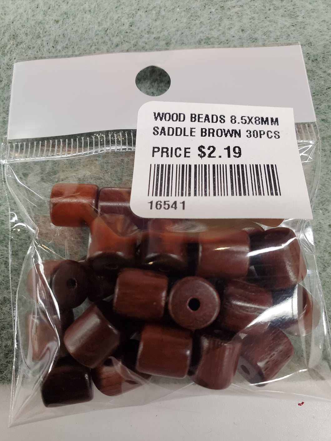 WOOD BEADS 8.5X8MM