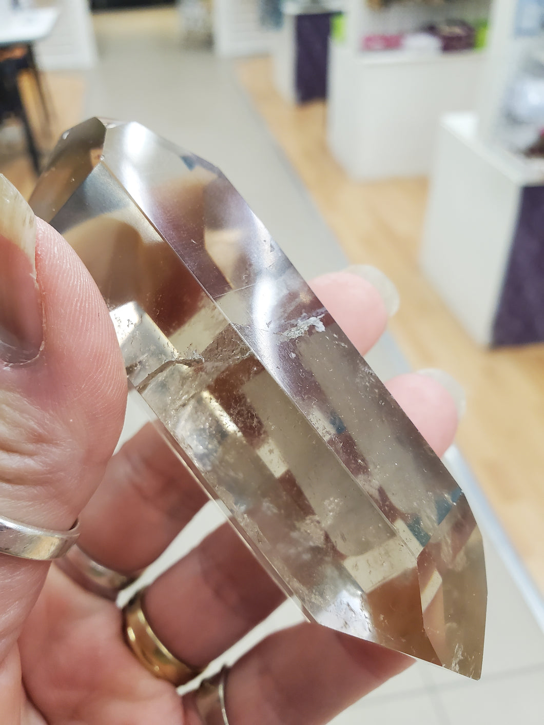 SMOKY QUARTZ DOUBLE TERMINATED POINT
