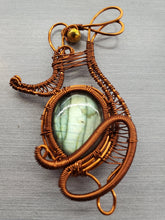 Load image into Gallery viewer, LABRADORITE RABBIT PENDANT
