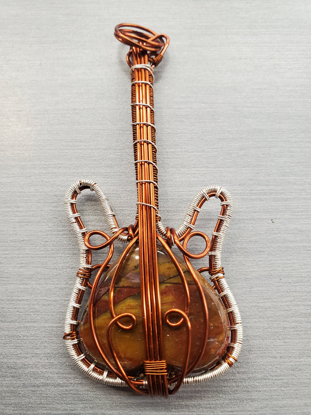 RED JASPER GUITAR PENDANT
