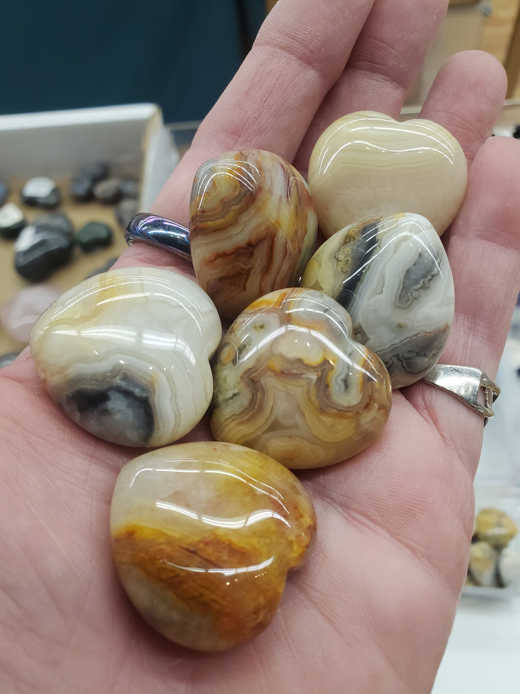CRAZY LACE AGATE HEART