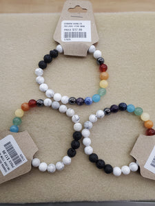 CHAKRA HOWLITE BRACELET
