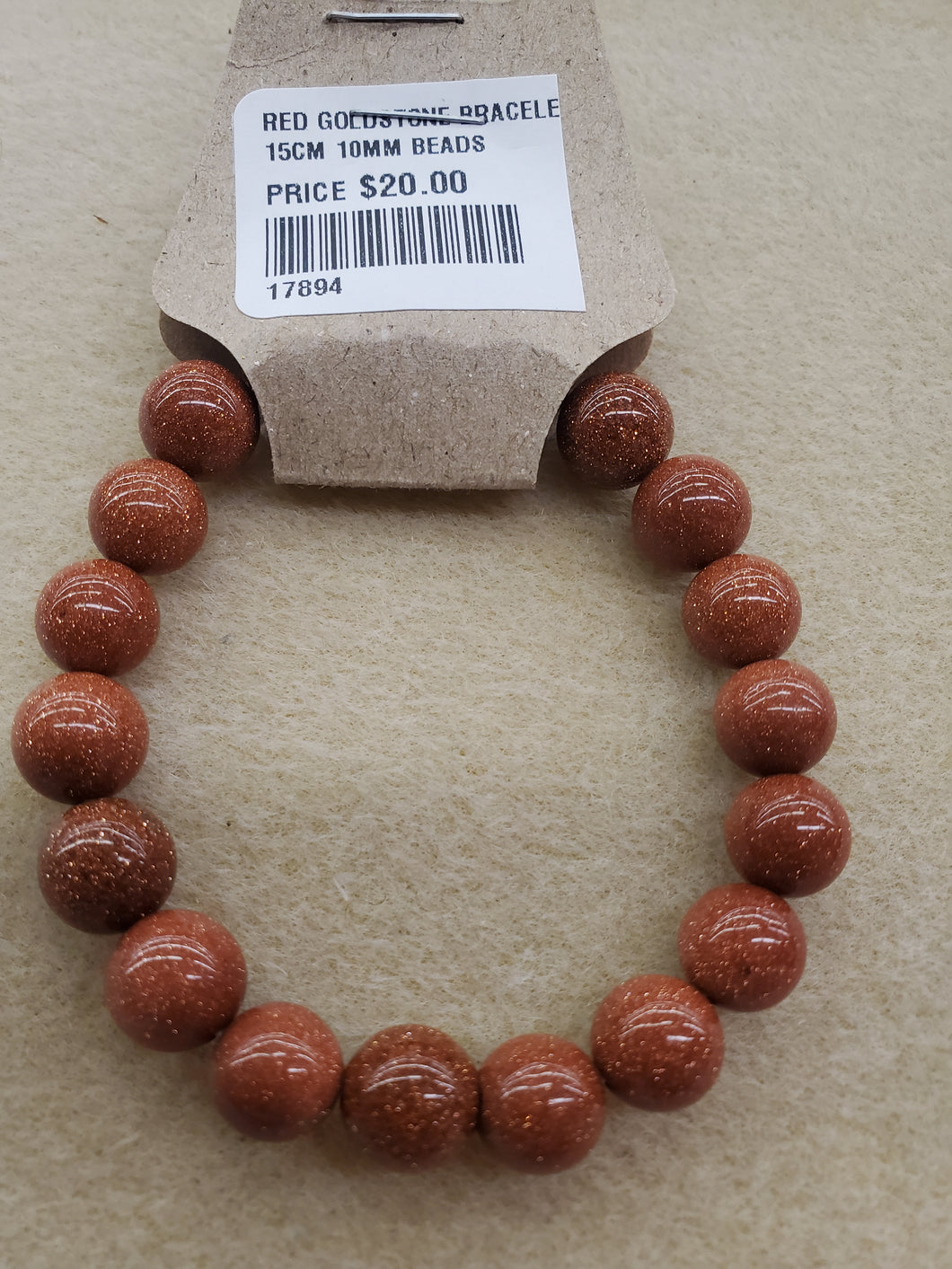 RED GOLDSTONE BRACELET
