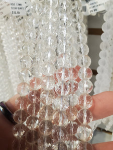CLEAR QUARTZ 10MM FACETED
