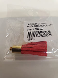 FAUX SUEDE TASSEL