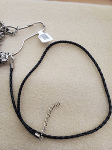 IMITATION LEATHER NECKLACE BRAIDED