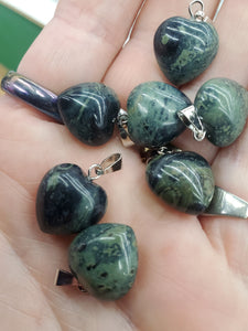 KAMBABA JASPER HEART PENDANT